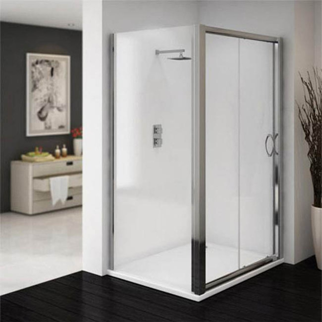 8mm tempered clear glass sliding open style bath shower room cabin