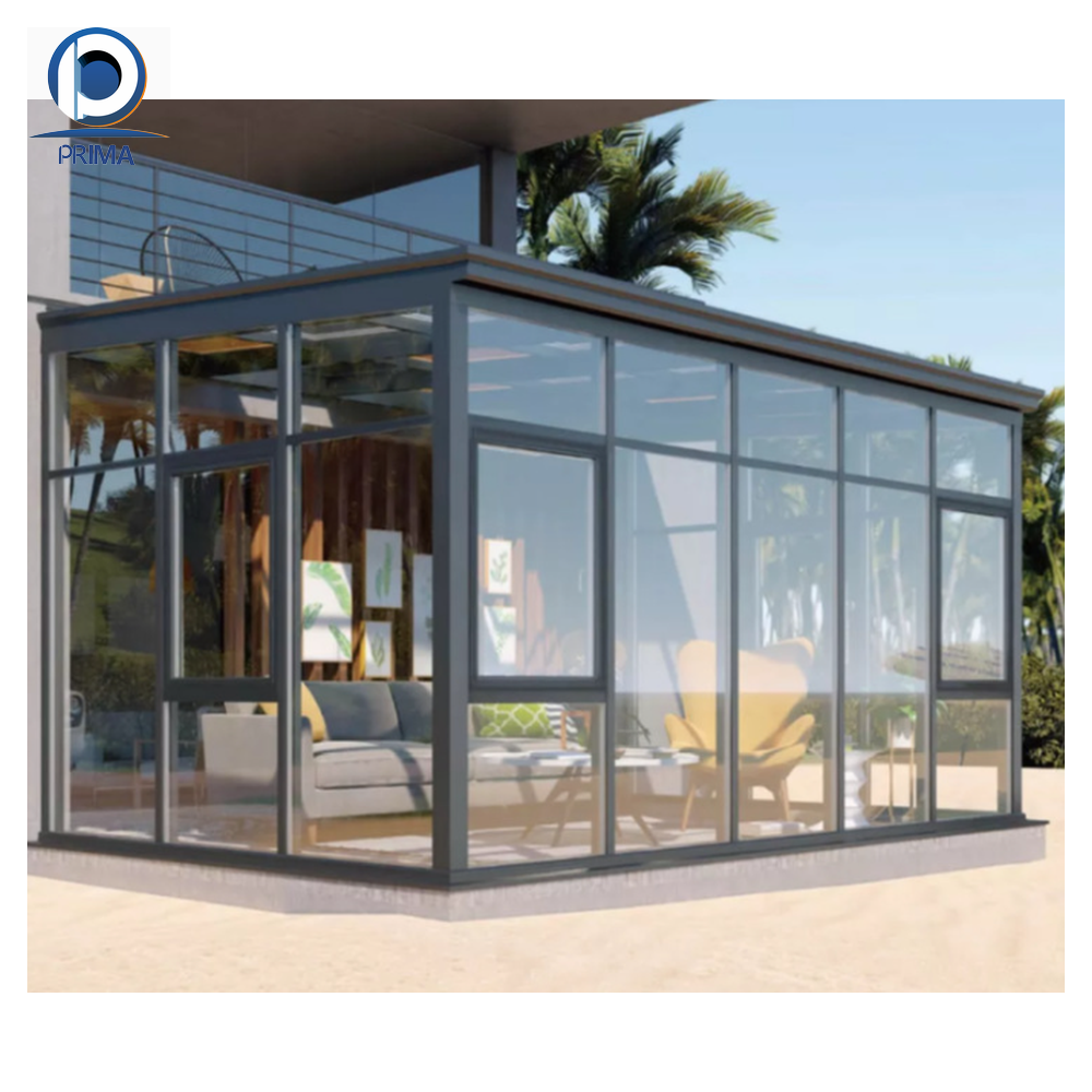 Prima  Sunroom Aluminum Kits Popular Design High India Glass Hot  Insulated Sunroom