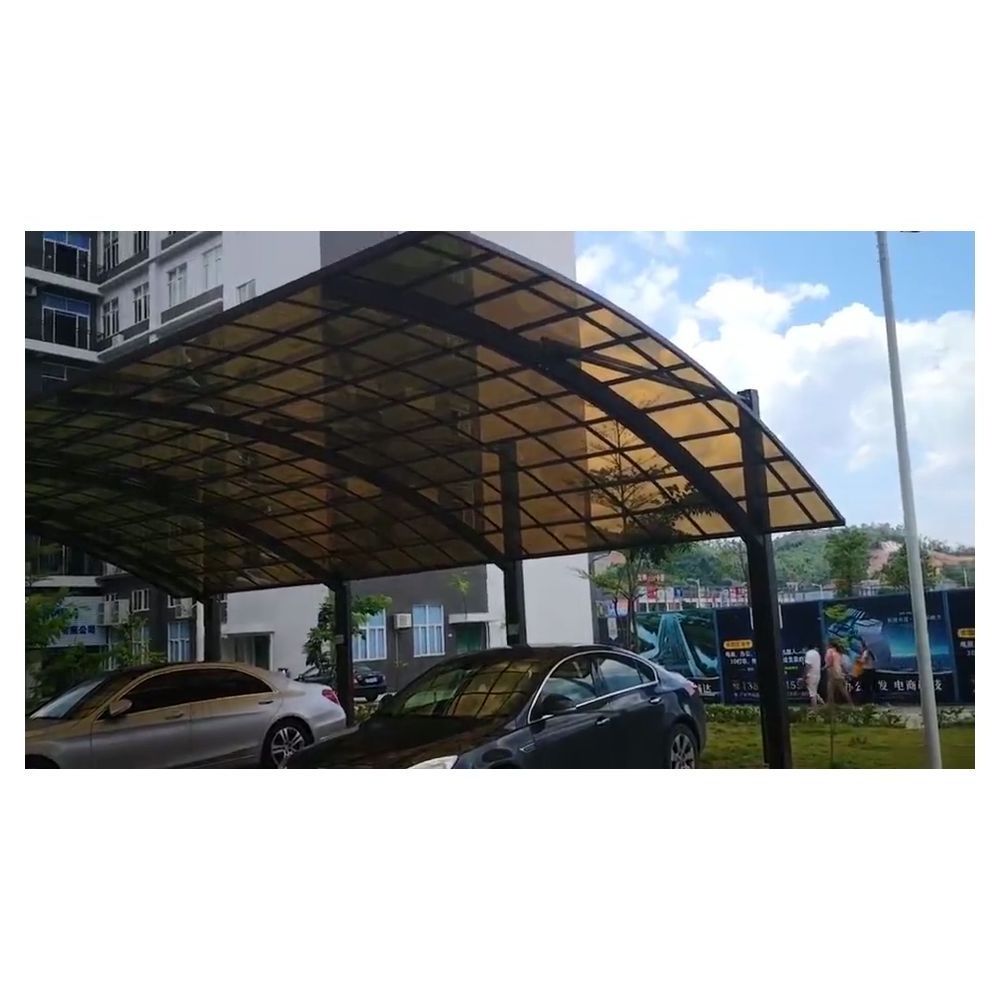 Light Sandwich Panel Prefabricated galvanised steel metal frame carport foldable portable garage carport