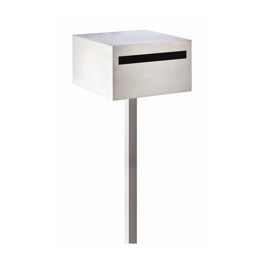 1 stainless steel free standing mailbox