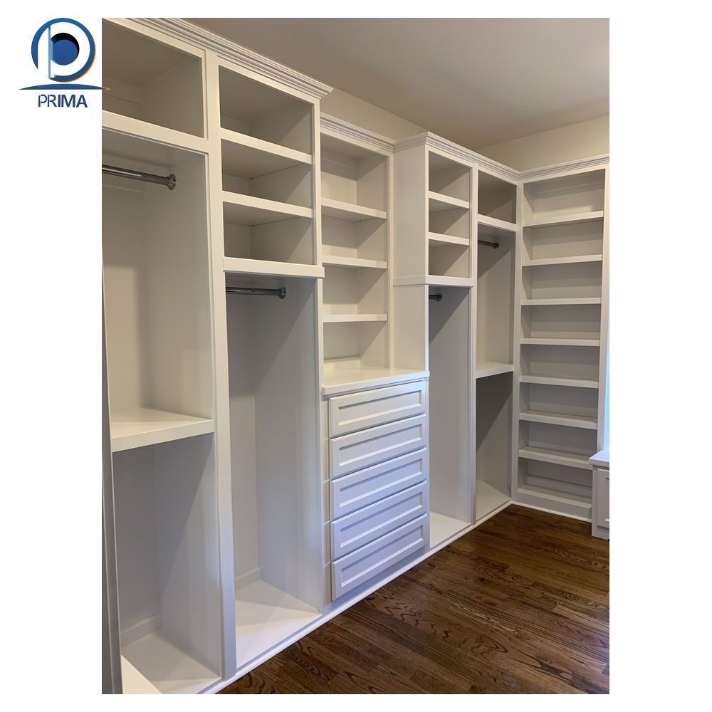 2023 new style Modern Open Door High End Wooden Closets Wardrobe Closet Bedroom Closet De Aluminio Con Acrilico