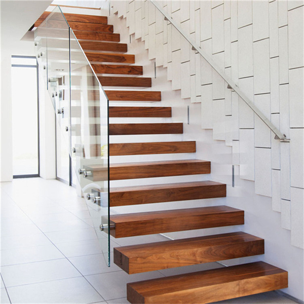 Prima Warehouse Low Cost Wooden Stair Step Floating Staircases For Town Houses