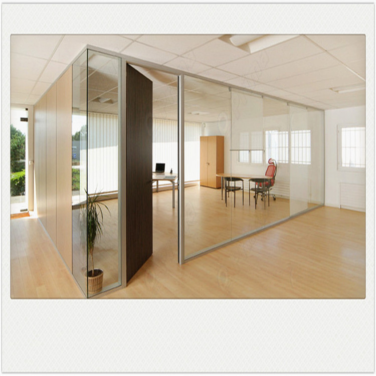 Customized interior aluminum/glass/wooden wall used for office/meeting room/house partitions