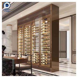 Prima Modern Glass European and American Style Cabinet Compressor Stainless Steel Wine Cabinet