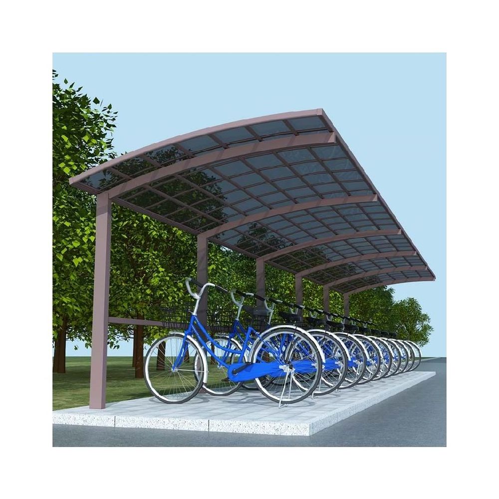 Light Sandwich Panel Prefabricated galvanised steel metal frame carport foldable portable garage carport