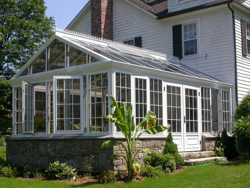 Prima popular garden house sunroom lowes design Aluminum frame glass house/sun room