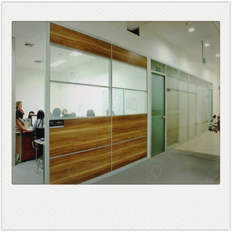 Customized Industrial aluminum/glass wall with folding door used for office/living room partitions