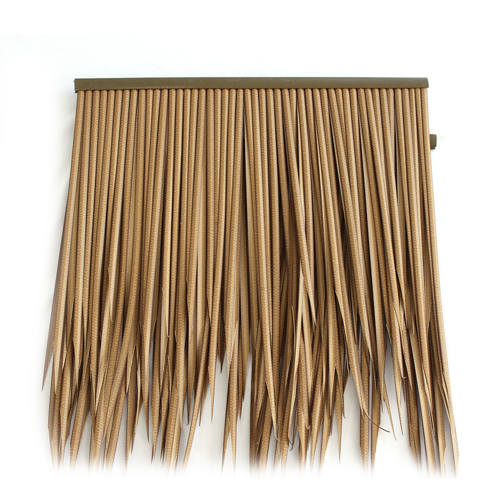 PVC PE Fireproof Artificial Thatch Plastic Roof Gazebos Roofing Simulated Straw