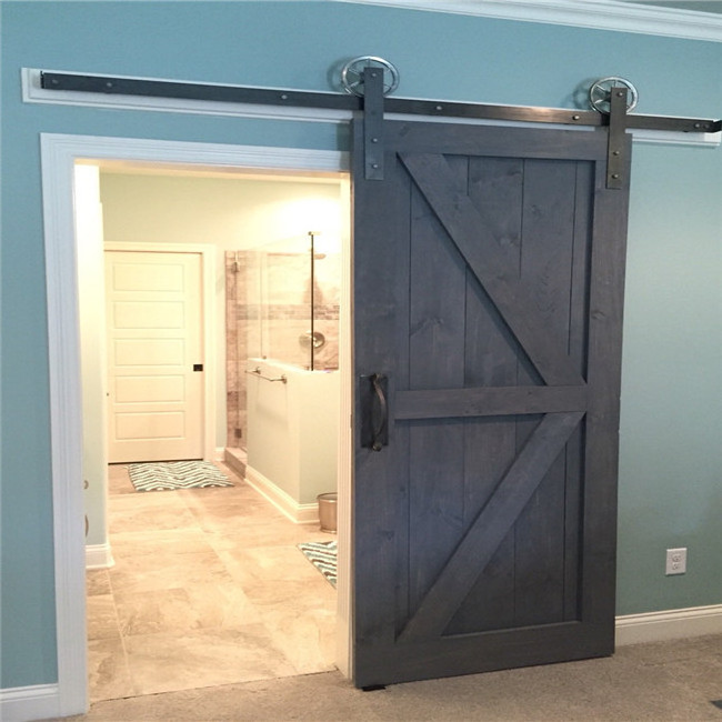 Modern Simple Design Fashion Iron Barn Door Sliding Door