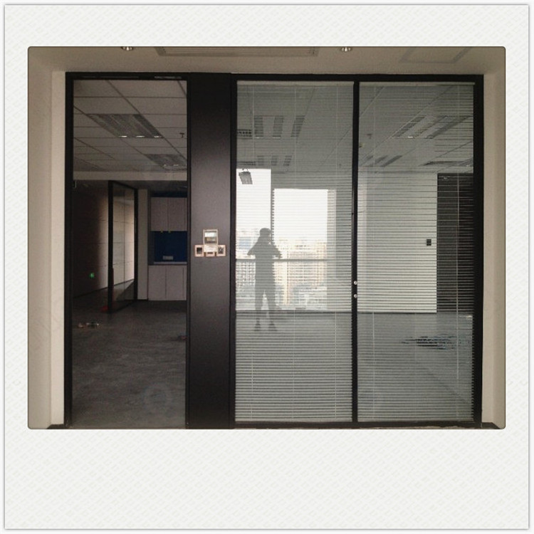 Customized Industrial aluminum/glass wall with folding door used for office/living room partitions