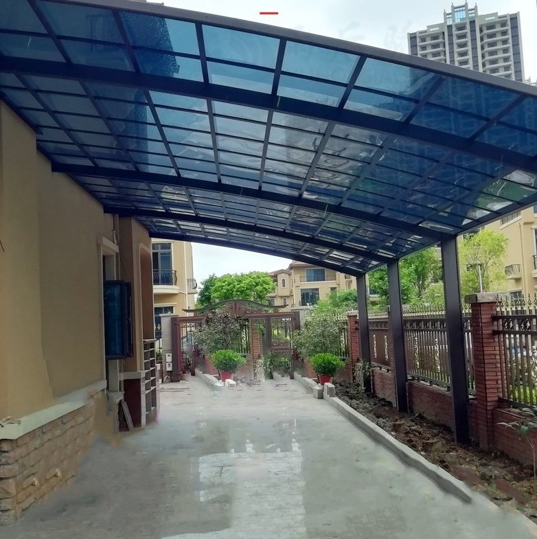 Warehouse Direct High Quality Custom Design Polycarbonate Rain Canopy Shelter for Villa