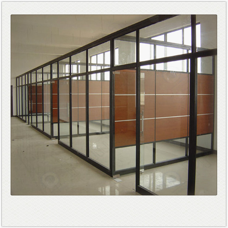 Customized interior aluminum/glass/wooden wall used for office/meeting room/house partitions