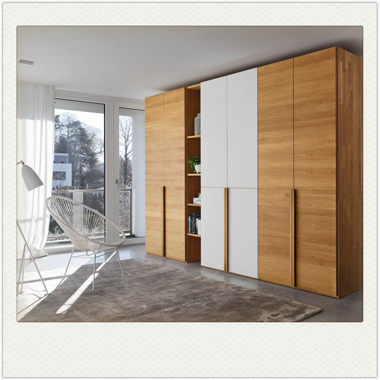 China MDF Wooden Clothes Mirror Bedroom Modern Wardrobe Closet Designs