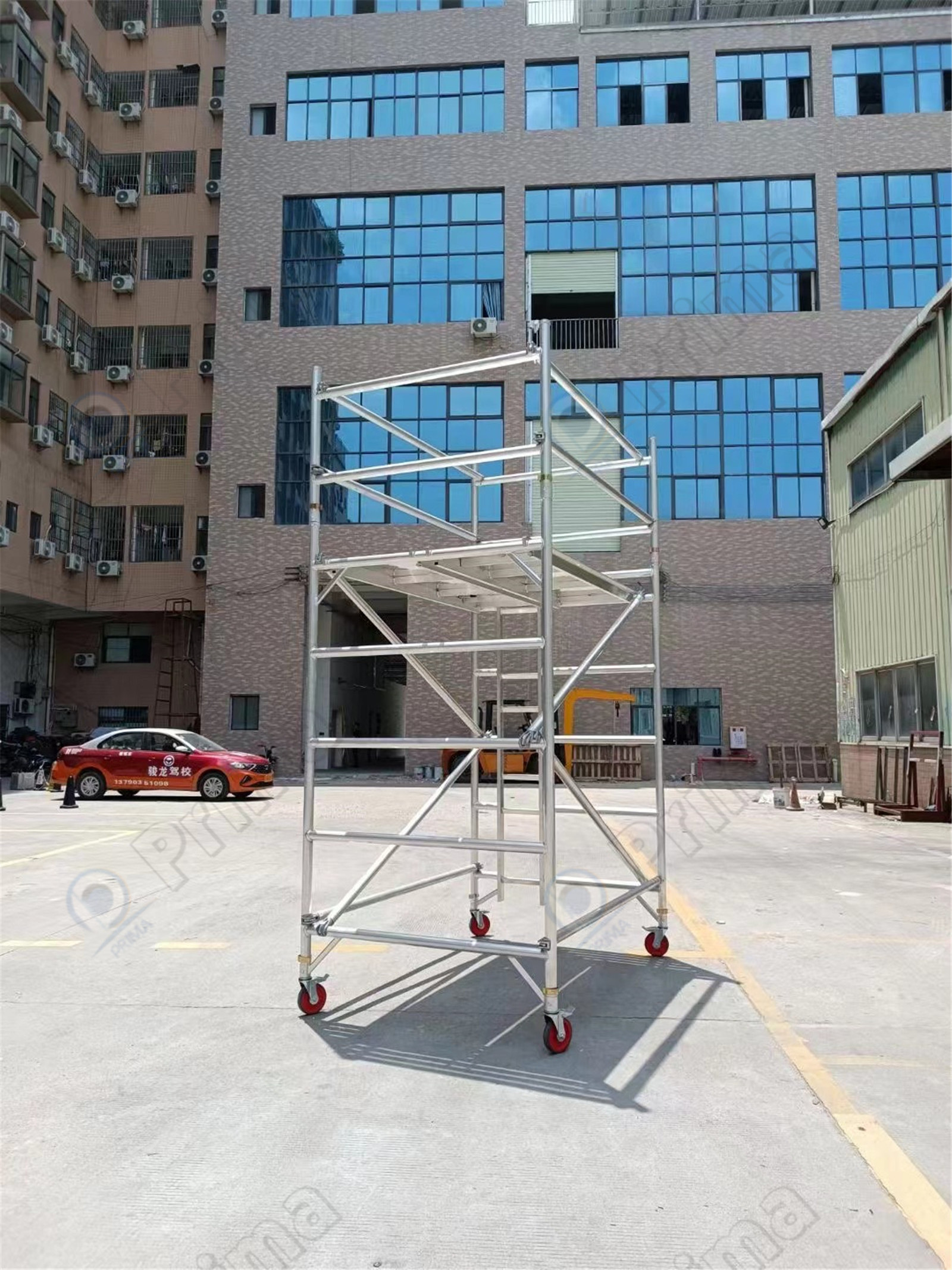 48/60 Building Formwork Construction Metal Scaffolding 5mm Galvanized Telescopic Adjustable Steel Scaffold Price