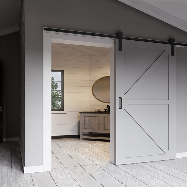 Modern Simple Design Fashion Iron Barn Door Sliding Door