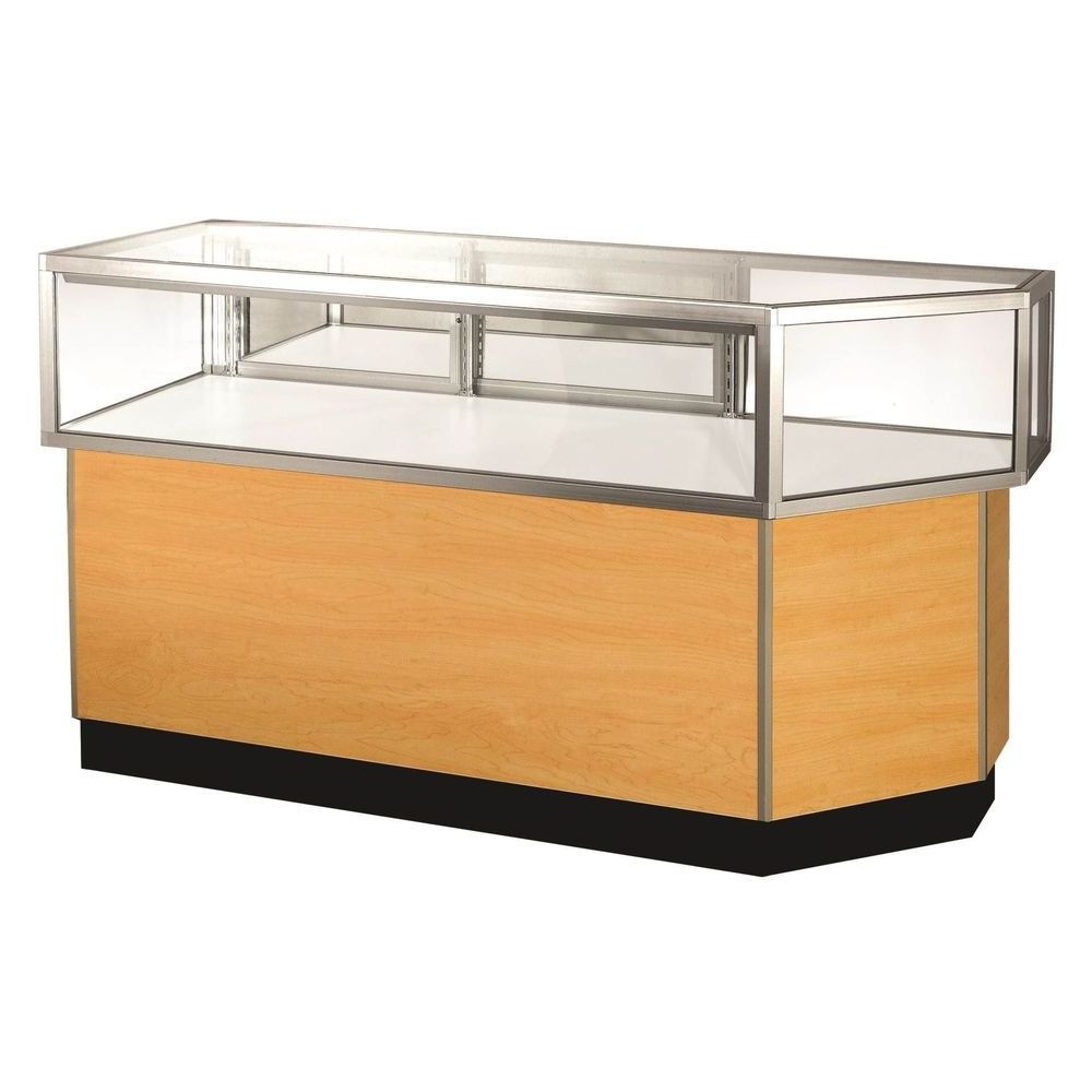 Prima Best selling glass display showcase for jewelry store showcase cabinet counter with LED light