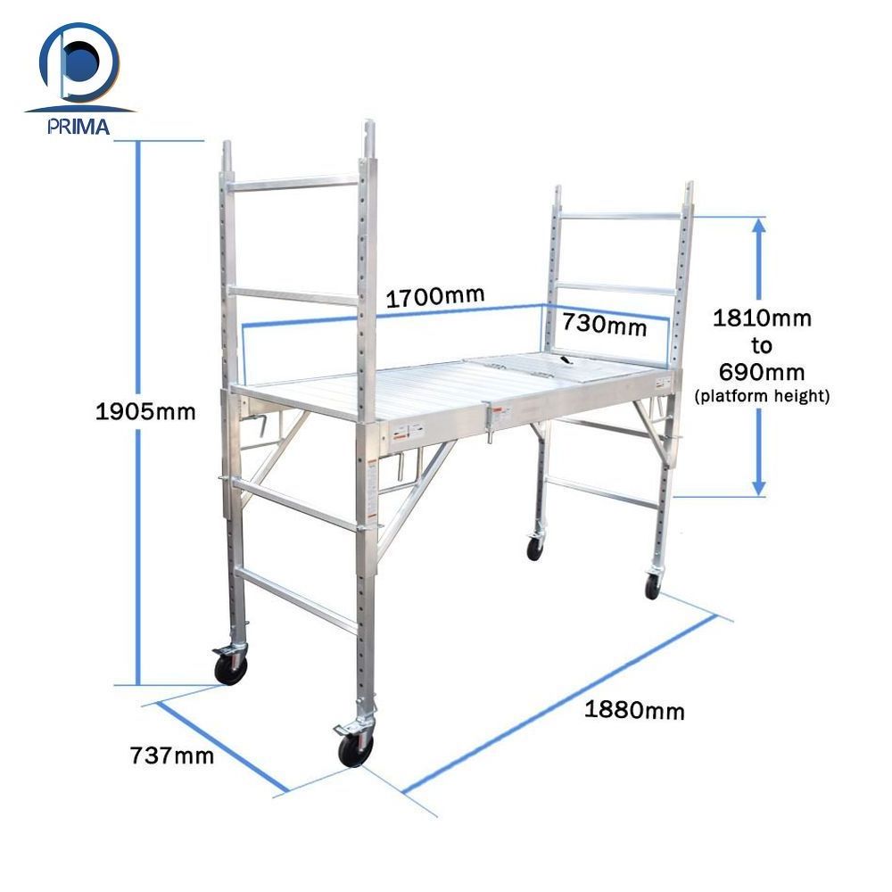 Prima High Level Sliding Hot Dip Galvanized  Scaffold Customized Ring-Lock Steel Scaffolding