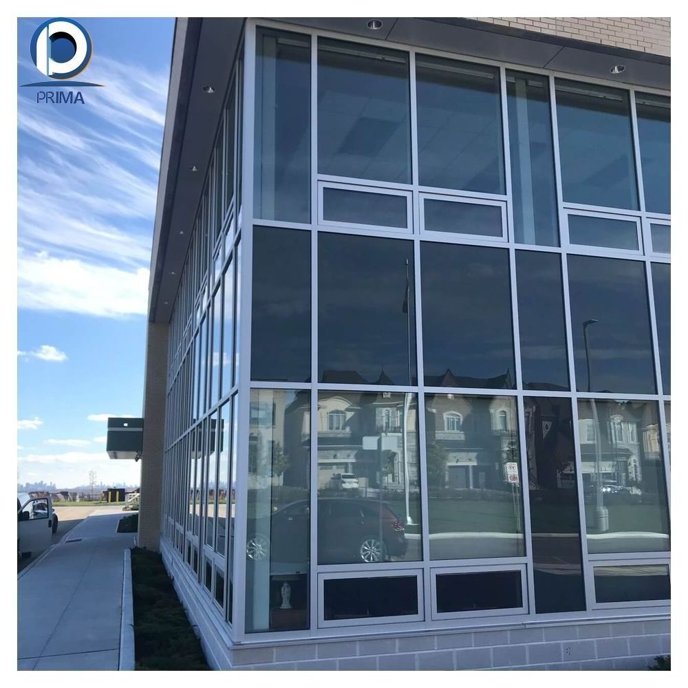 Orient Glass Curtain Prima Modern Building Stainless Steel Accessories Frameless Point Fixed Facade Glass Curtain Wall