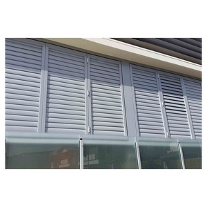 Prima Home Office Glass Window Custom Blinds Louvers Aluminium Frame Glass Fixed Louver Louvre Windows For House