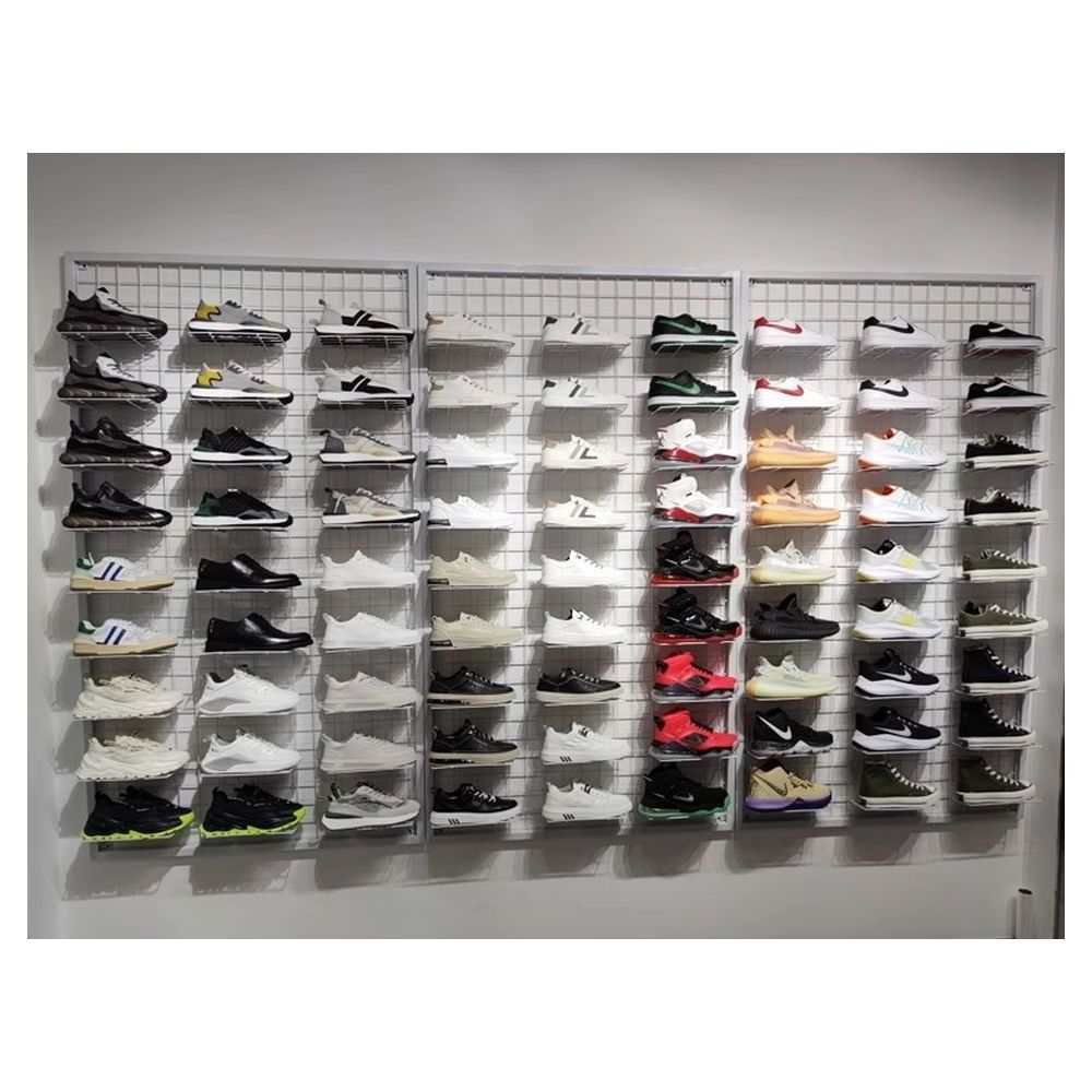 Prima Customized Shoe Shop Interior Design Fashion Display Cabinet Glass Shoe Shop Display Cabinet