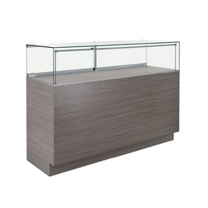 Prima Best selling glass display showcase for jewelry store showcase cabinet counter with LED light