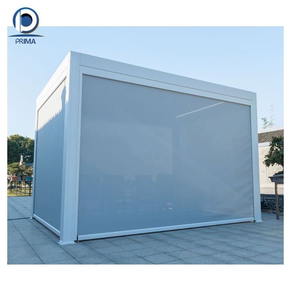 Prima Smart Automatic Aluminium Awning Patio Outdoor Garden Pool Furniture Opening Louver Roof Gazebo Electric Pavilion