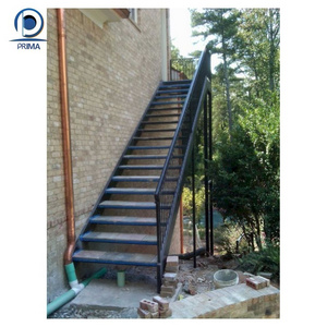 Prima  household individual  outdoor staircase cheap price staircase steel grill design staircase