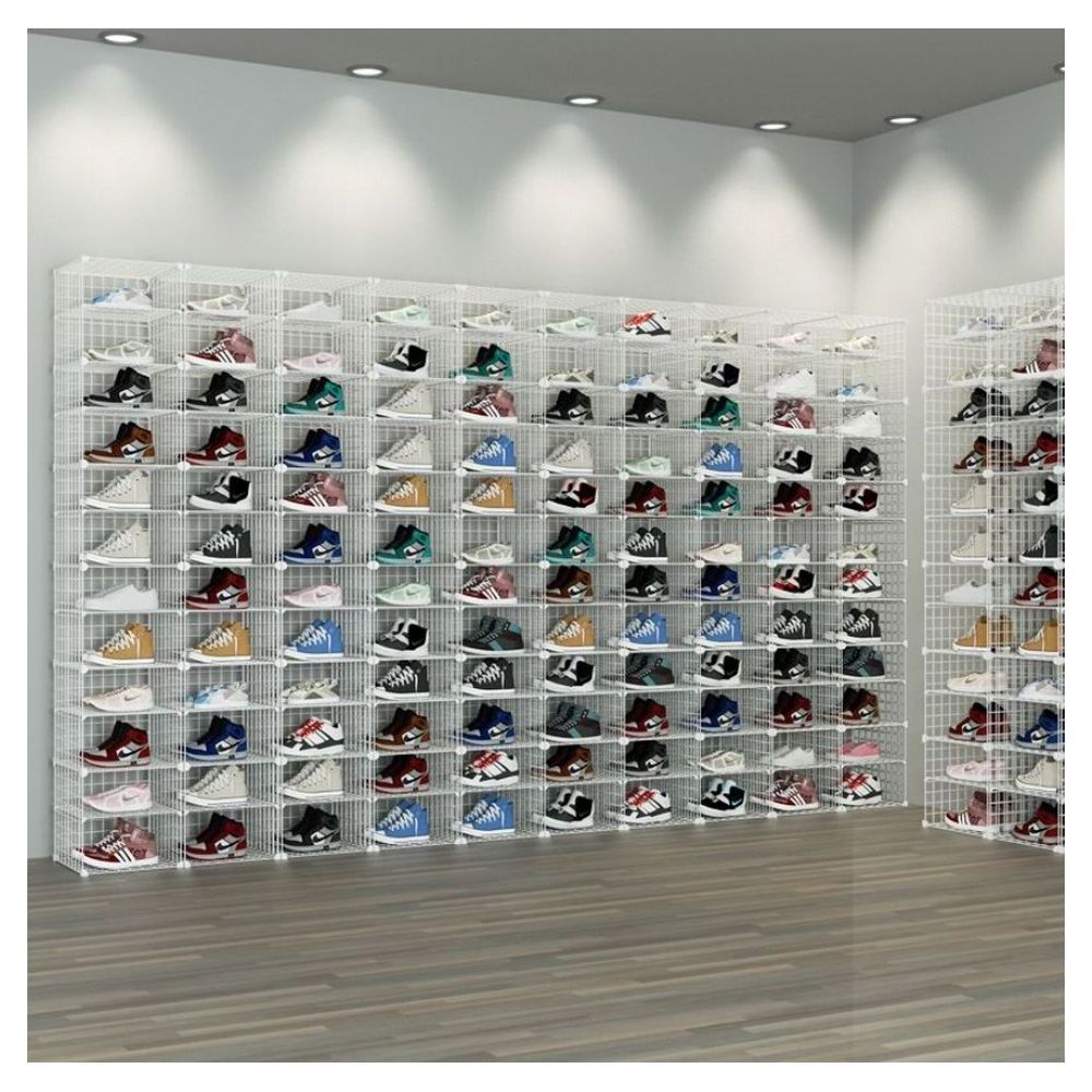 Prima Customized Shoe Shop Interior Design Fashion Display Cabinet Glass Shoe Shop Display Cabinet