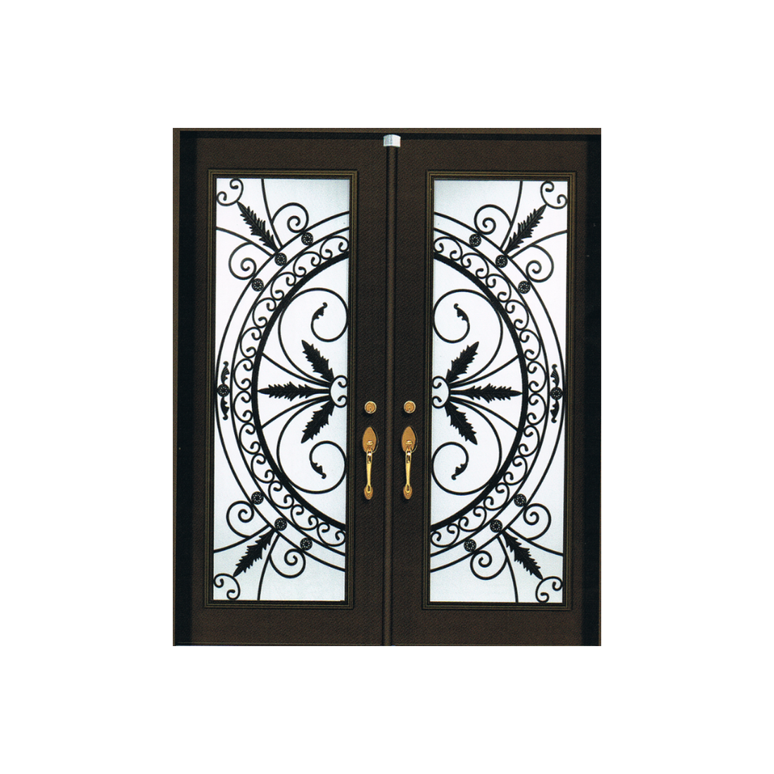 Prima Luxury Exterior Main Entry Wrought Iron Door Designs Wrought Iron Factory Price Entrance Security Steel Door For Home