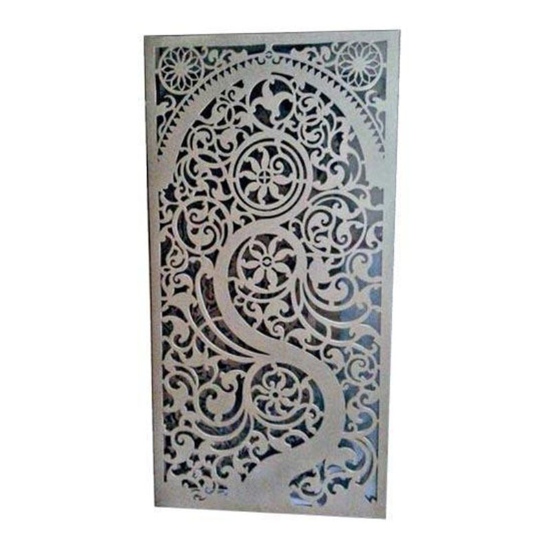 decorative aluminium laser cut screen divider panel waterfall wall