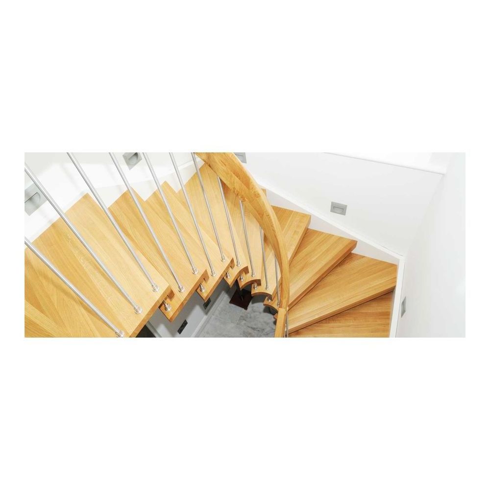 Prima Construction High Quality Code Modern Stair Floating Straight Stairs Interior Staircase with Wood Tread and Glass Railing