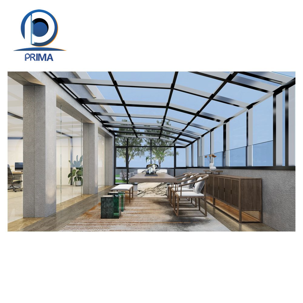 Prima Sunrooms Villa House/Garden  Luxury Custom Conservatory  Solarium Glass Houses Outdoor Greenhouse Aluminum Profile Sunroom