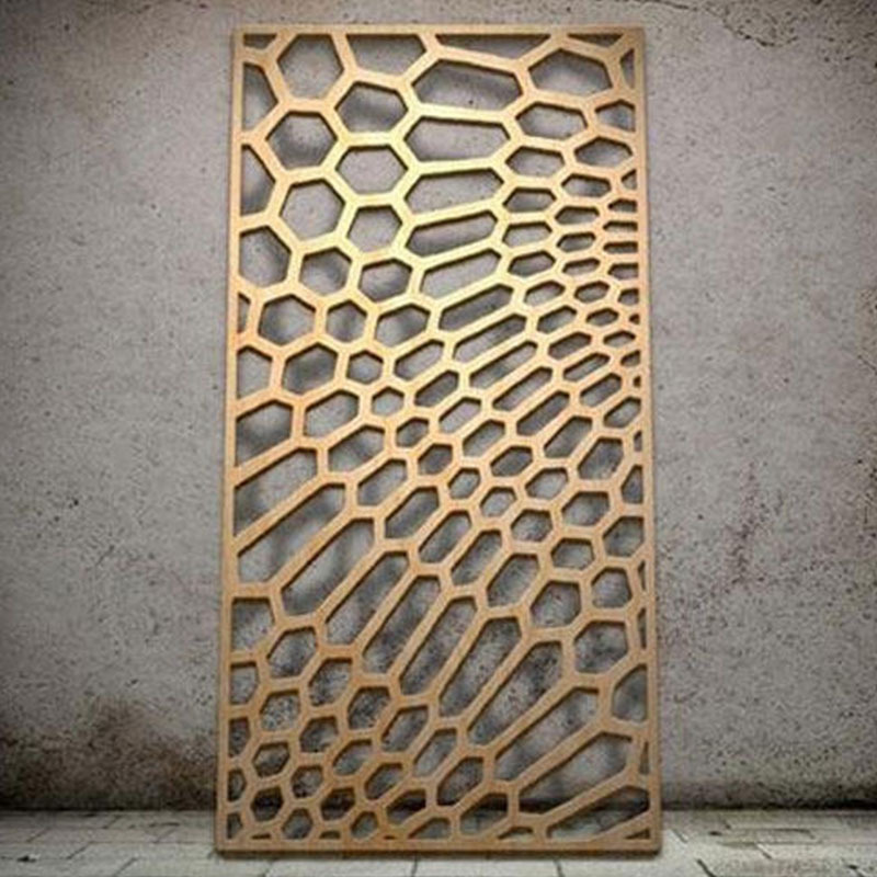 decorative aluminium laser cut screen divider panel waterfall wall