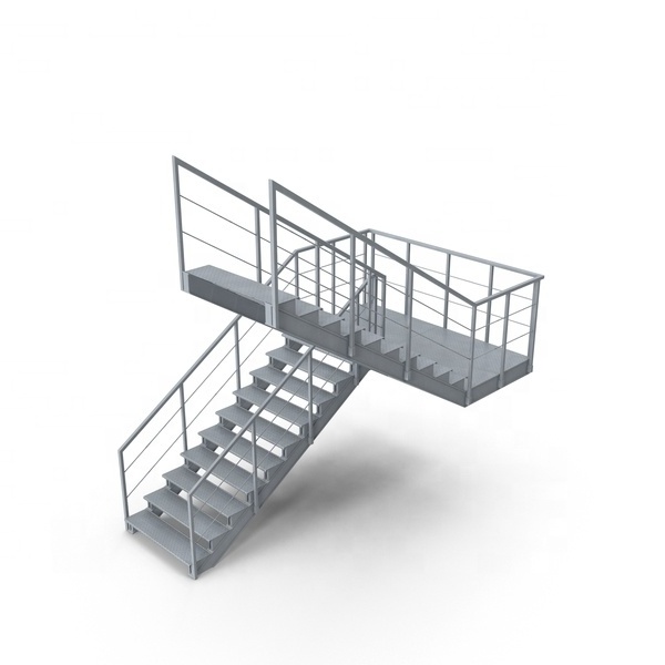 Outdoor fire escape stair used metal stairs