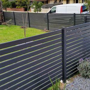 Aluminium Slat Louvered Fence Decorative Garden Fencing