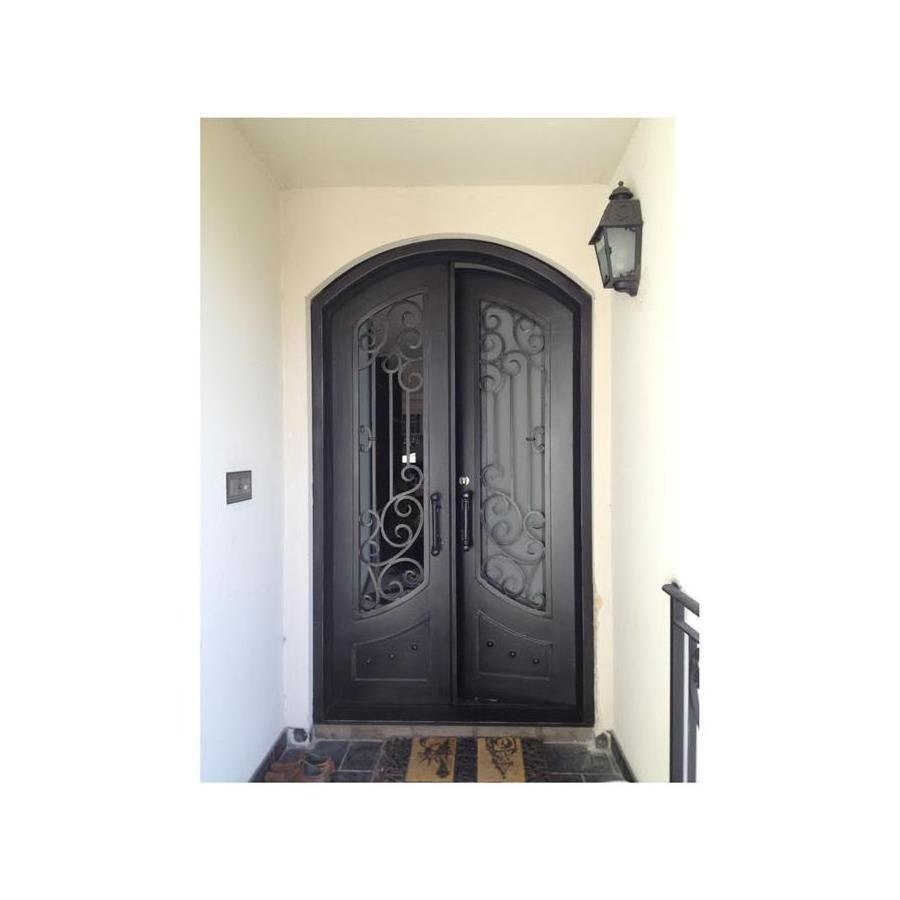 Prima Wrought Iron Door Main Entrance Metal Wrought Iron Door With Flower Grill Design