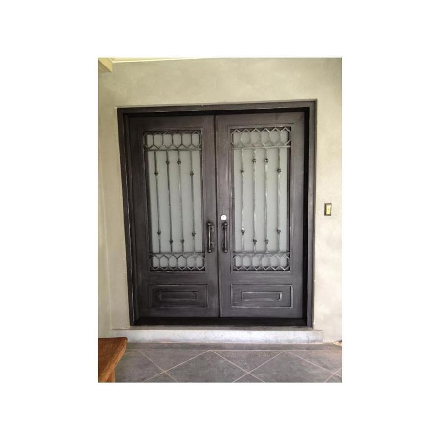 Prima Wrought Iron Door Main Entrance Metal Wrought Iron Door With Flower Grill Design