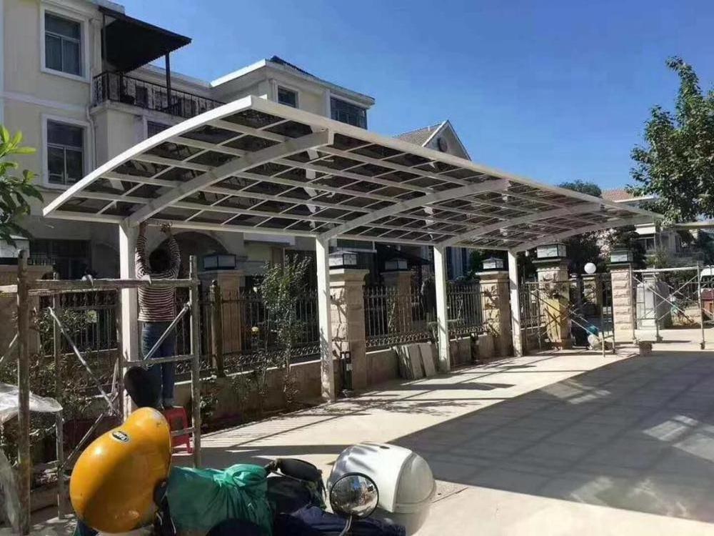 Modern Cantilever Garage Aluminium Carports With Polycarbonate Roof for wholesale