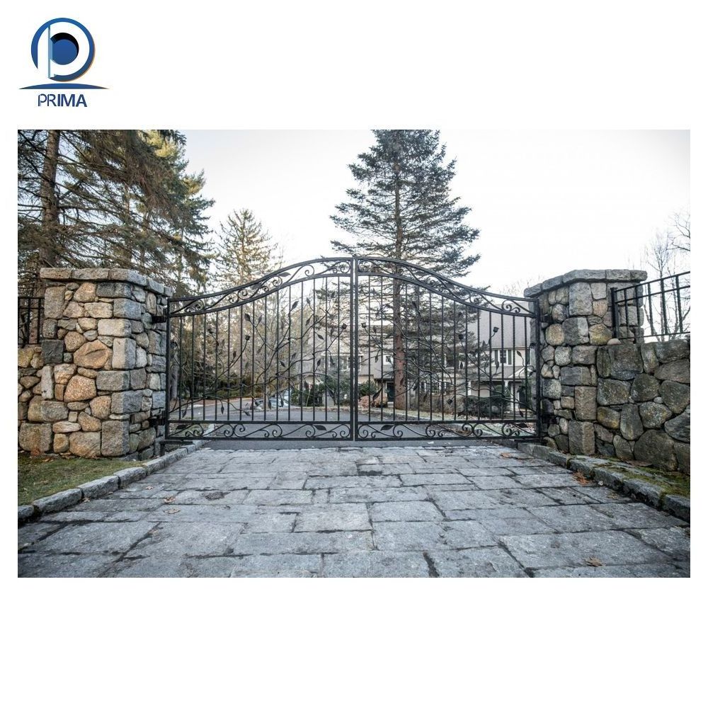 Prima swing gate control board sliding aluminum iron main latest main gate motor designs iron main fencing trellis gate design