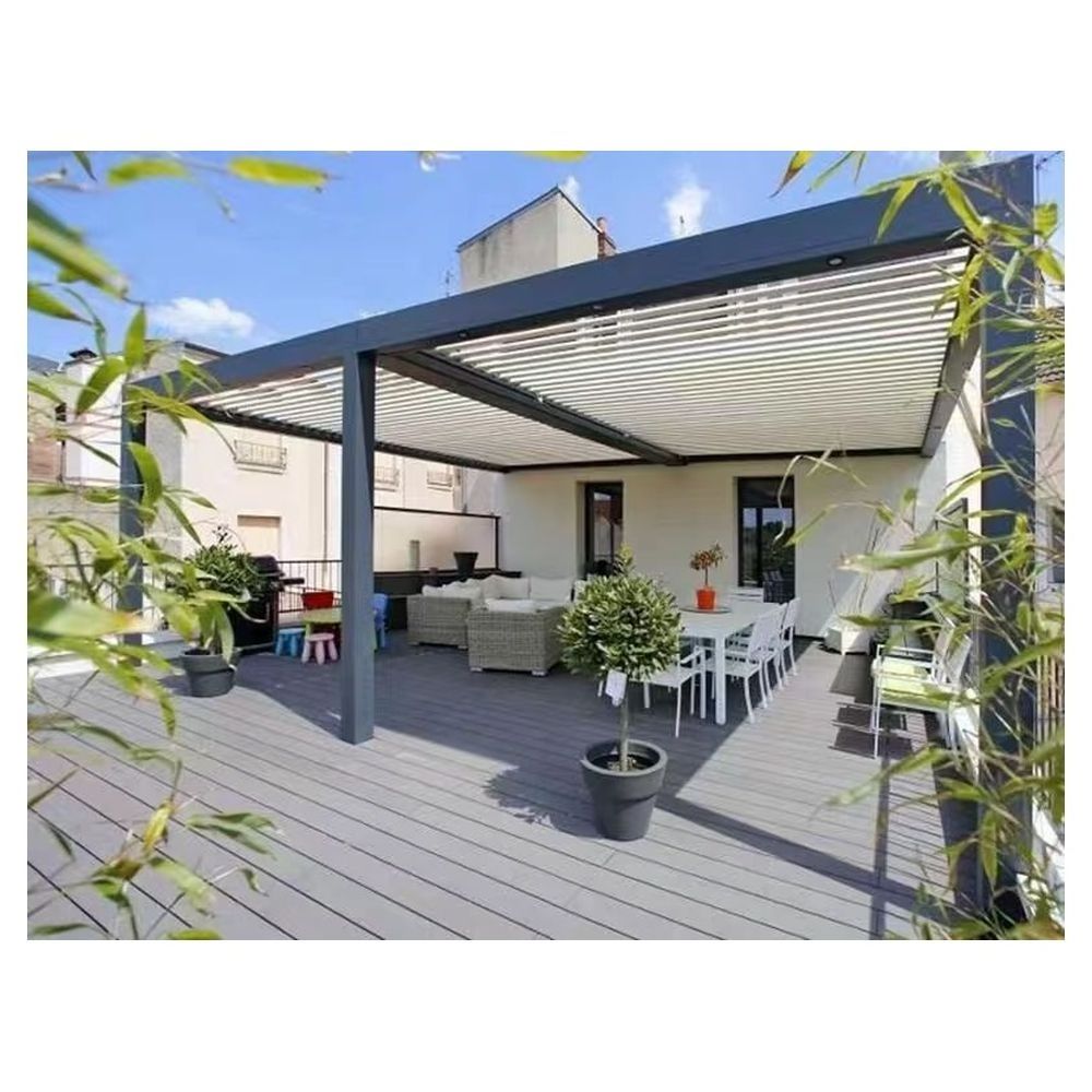 Prima outdoor pergola Electric Waterproof Aluminum Pergola pavilion aluminium pergola for garden and gazebos