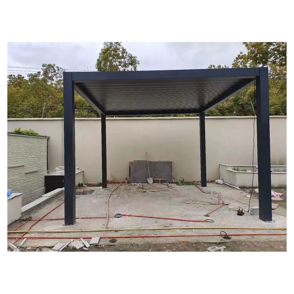 Prima  High Quality Outdoor Remote Control Louvered Roof Gazebo Used Arches Arbours Pergolas Aluminium Kits Retractable for Sale