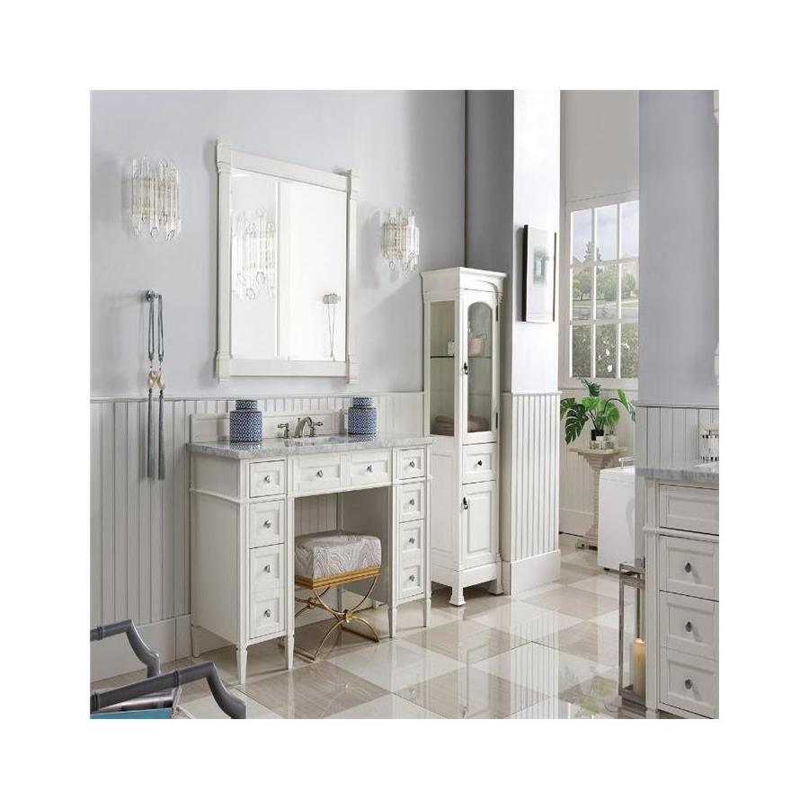 Bathroom Vanity Antique Solid Wood Bathroom Vanity With Marble Counter And Sink