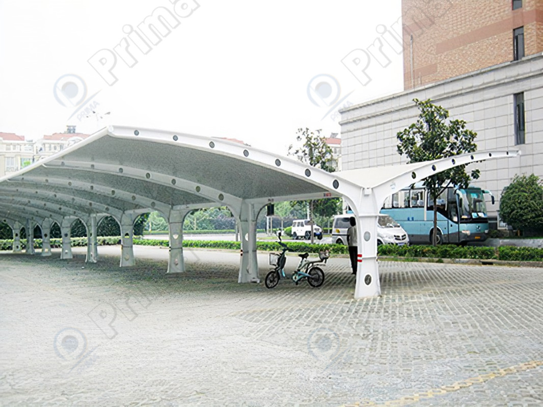 Prima Customized size& style professional single & double car parking shade/modern design waterproof sun shade carport