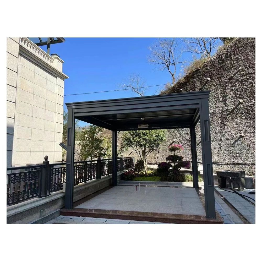 Prima Opening Louver Roof Motorized Sunshade 12x12 Garden Aluminium Gazebo Outdoor Pergola With Roof