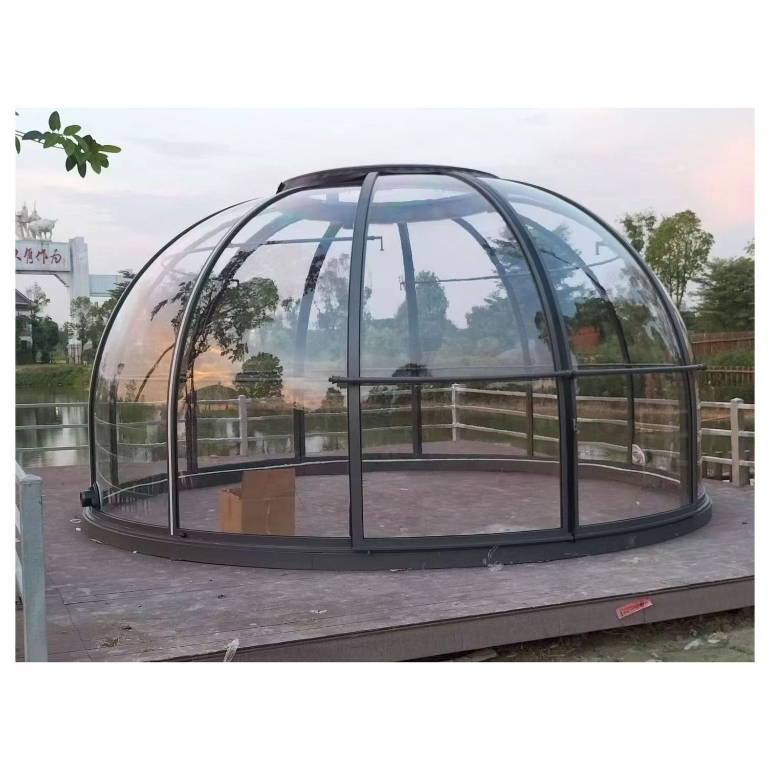 Prima Heated Bubble Tent With BalloonsGiant Transparent Inflatable Crystal Igloo Dome Bubble Tent