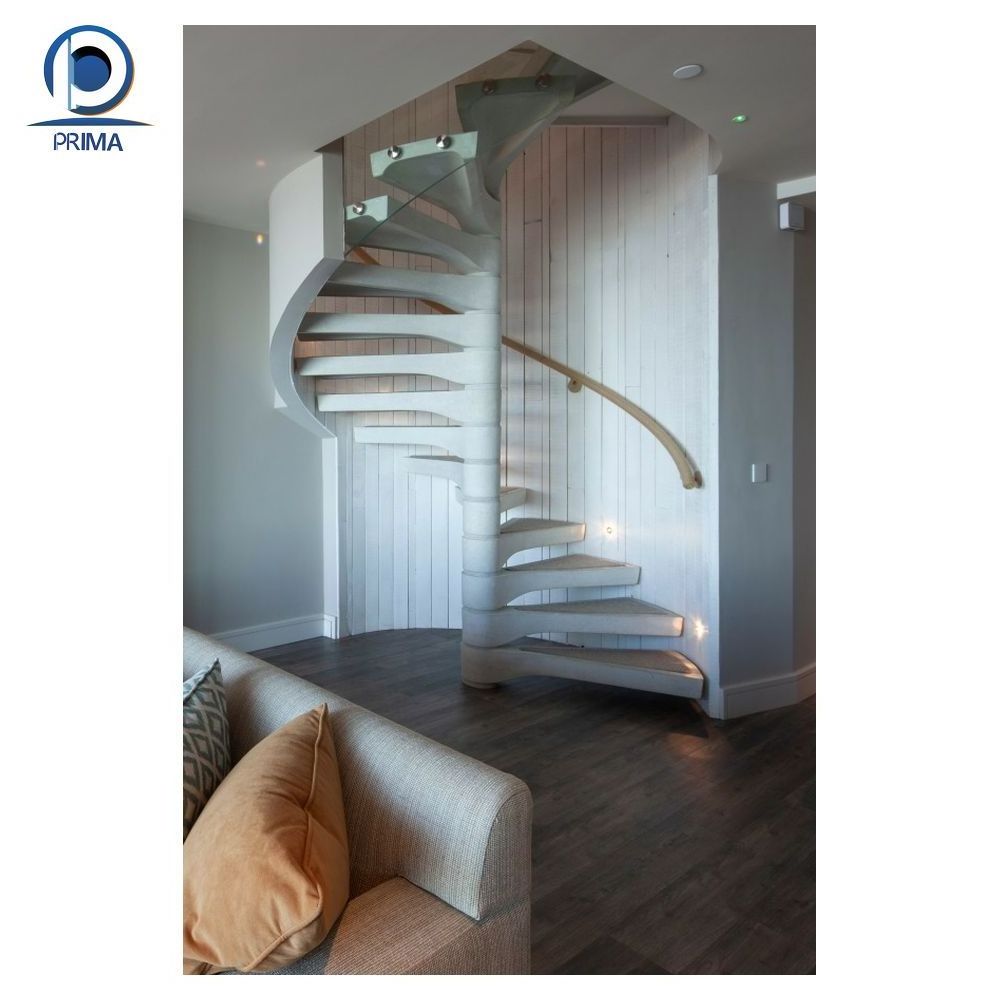 Optima  Top Sale Building Core Mild Steel Iron Indoor Stair Used Outdoor Spiral Staircase Design