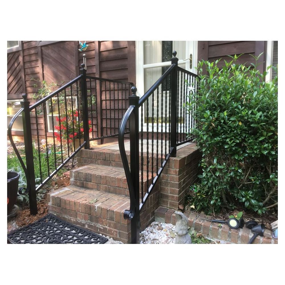 Prima outdoor wrought iron stair railing ornamental wrought iron railing bracket price of the meter iron railing