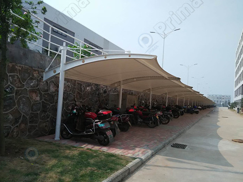 Prima Customized size& style professional single & double car parking shade/modern design waterproof sun shade carport