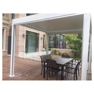 Prima Motorized Automatic Horizontal Retractable Aluminum Pergola Outdoor Sun Room Awning for Glass Balcony Shade Canopy