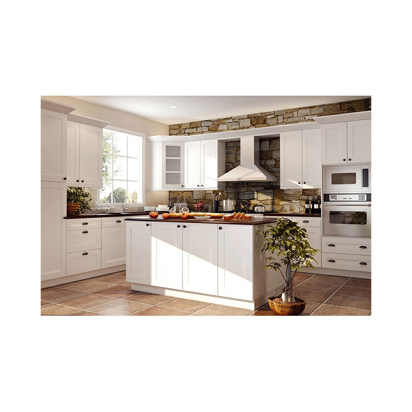 Foshan Factory Kitchen Cabinet Pantry Unit Prima Housing Solid Wood Kitchen Cabinet Alacenas Modernas Para Cocina